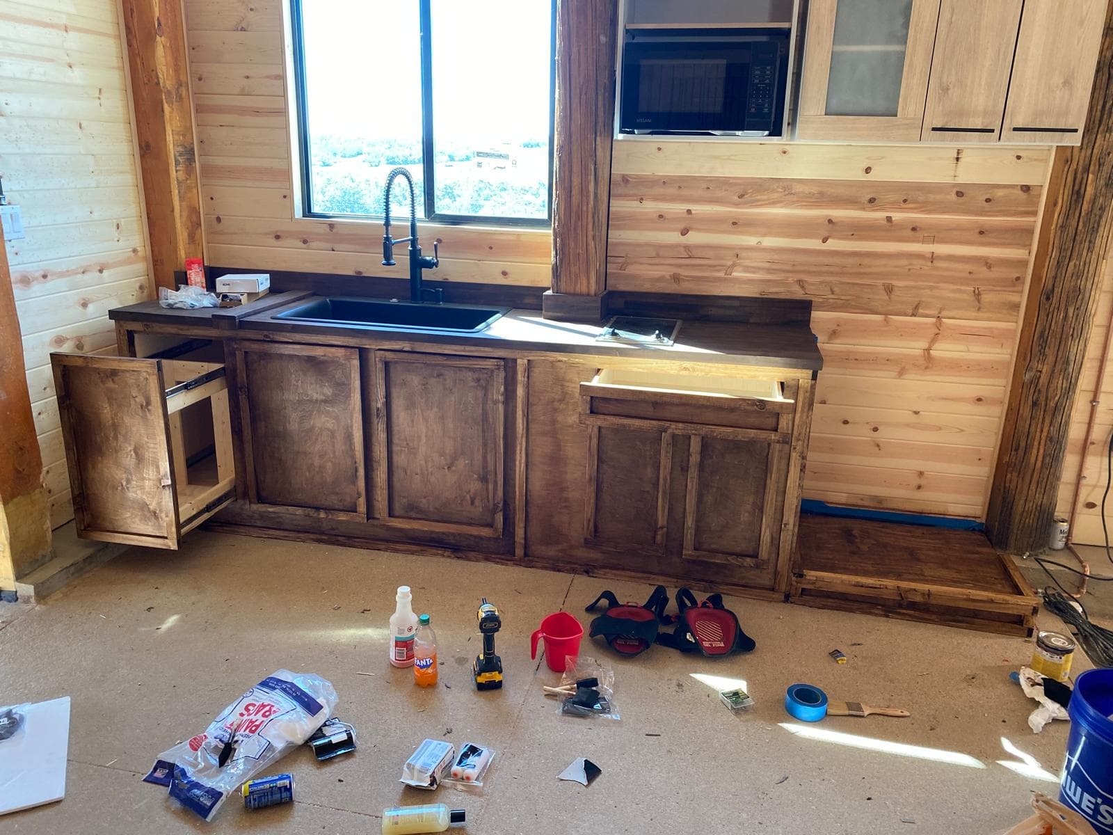 Custom Kitchen Cabinet for Soil Issues